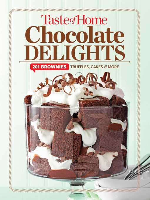 Title details for Taste of Home Chocolate Delights by Editors at Taste of Home - Available